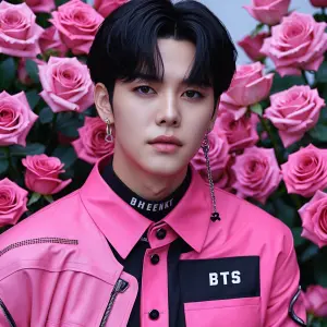 I need bts jin Blackpinkrosetogheterfunyandpinkoutfit