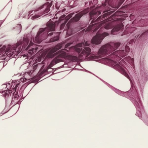 A dazzling magenta-hued celestial plasma phantom, ethereal tendr...