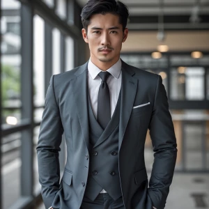 Business man look tai kot pant shirt etc