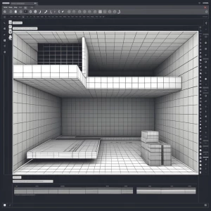 a wireframe / generative-design-style plan)
Shows how AI helps...