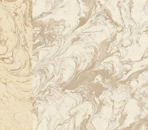 hand-marbled endpaper texture, tea-stained cream base with soft...