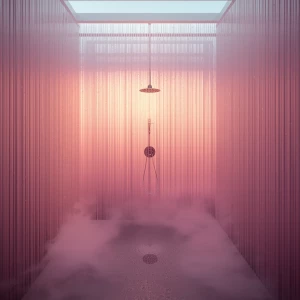 Shower 5 – Floating Mistfall: A serene open-air oasis, the Float...
