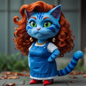 Turn Eddy's Mom (A.K.A Mrs. Gladys McGee) into a Blue Cat with C...