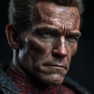 T-800 Spider-Man, ultra-detailed, ultra-realistic, masterpiece,...