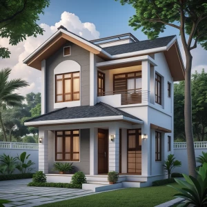 850 sqft house plan 2d