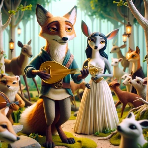 orpheus and eurydice with animals