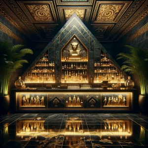 Wet Bar – The Golden Feast Gallery: Carved directly into the man...