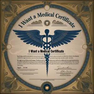 I want a medical certificate