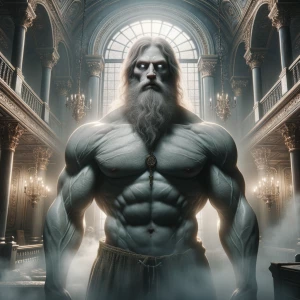 This image depicts a fantastical, supernatural being. The figure...