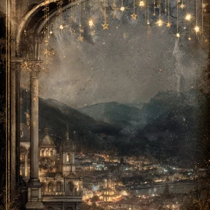 Print-ready junk journal page, A4 portrait full-bleed (2480×3508...