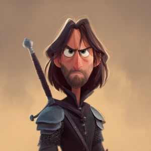 Aragorn in Pixar style