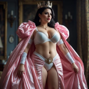 Sexy dominant femdom hypnotist queen with big boobs dressed in a...