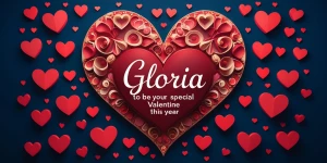 Craft a visually striking image for Valentine’s Day, featuring v...