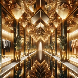 Imagine yourself standing in "The Gilded Wardrobe Hall," a decad...