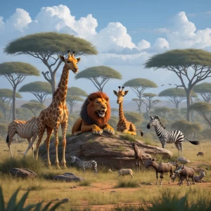 africa savannah grassland
pride lands pride rock mufasa and sara...