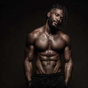 Generate an image of a confident individual showcasing their imp...