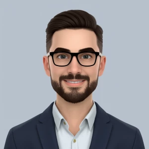 AI Startup Market News Advisor 3d avatar portrait
