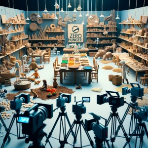 a realistic stop motion studio about zero hunger around 1 minute...