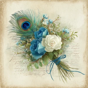 Print-ready shabby-chic square card, ~5×5 in, 300 DPI, sRGB, 3 m...