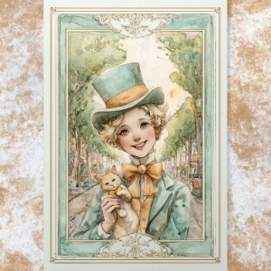 Print-ready junk journal page, A4 portrait full-bleed (≈2480×350...