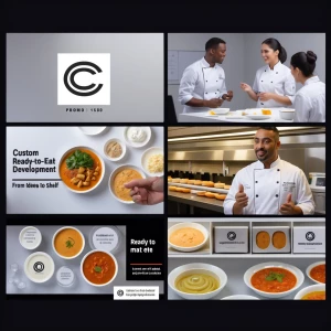 Produce a 45–60s promo video showcasing a custom R&D and private...