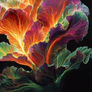 In a surreal world of absurdity, a stunning neon jungle bursts w...