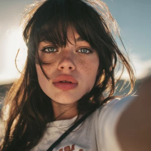 selfie of young woman
