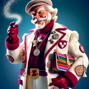 In a late-80s/early-90s holiday special scene, a portrait of ‘Mr...