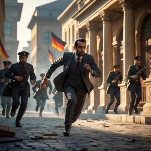 Khalid escaping to German consulate – “Sultan Khalid bin Barghas...