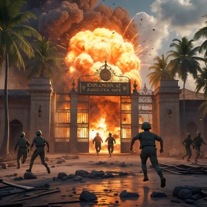 Explosion at palace gate – “Huge explosion at Zanzibar palace ga...