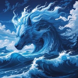 Голубые волосы