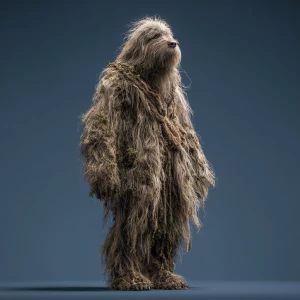 Generate an image of a humanoid creature resembling a sasquatch...
