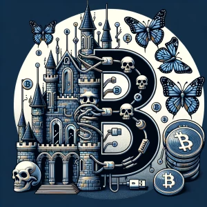 Create a logo for "Broken Bones And Butterflies," featuring a pr...