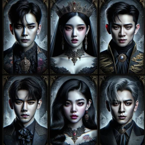 Generate an image of the members of the popular K-pop group BTS...