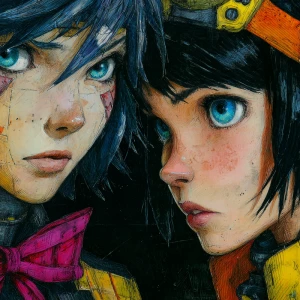 2woman, anime detalied