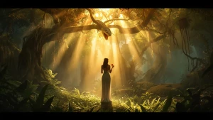 Ultra-detailed cinematic illustration of the moment before the F...