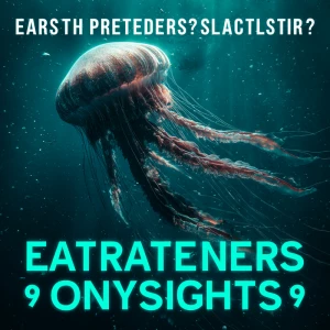 Ultra-realistic 8K mystical deep sea scene, giant phantom jellyf...