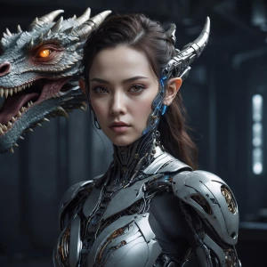 Female human/dragon hybrid