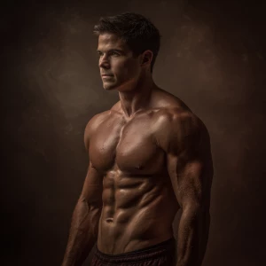 Generate an image of a confident individual showcasing their imp...