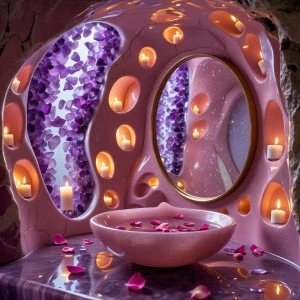 Create an enchanting and luxurious setting with intricate detail...