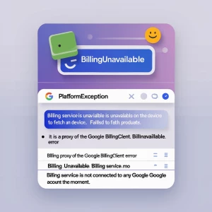 PlatformException(BillingUnavailable, The Billing service is una...