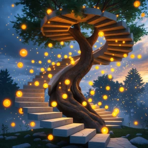 Floating Spiral Archway

A staircase of levitating stone arches...