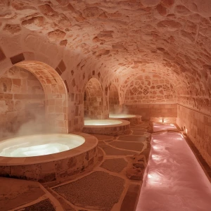 Transport yourself to Halite Flow Spa’s serene ambience: blocks...