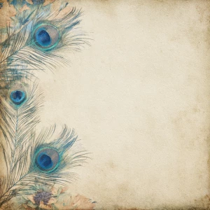 Only whisper-light peacock feather barbs (no eyes) brushing in f...