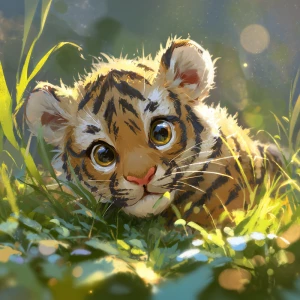 ((score_9_up, score_8_up, score_7_up)),
a baby tiger cub named T...