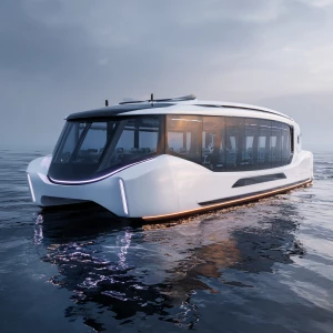 High three-quarter view (25–35° above the horizon, front-left),...