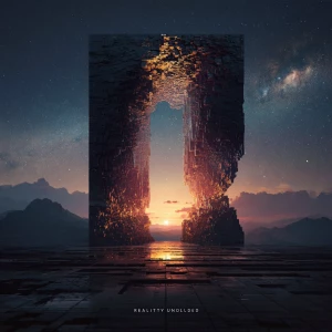 “Reality Unfolded”
Visual: A digital landscape forming from a s...