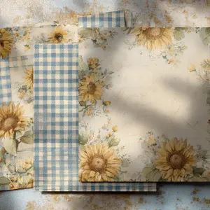 flat printable junk journal background paper, vintage farmhouse...