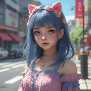Ai girl with full size image