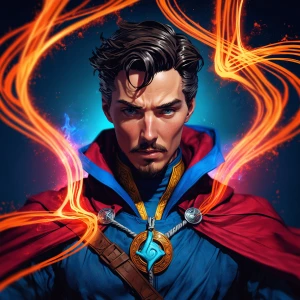Dr strange enjoys Mr fantastic elastic member